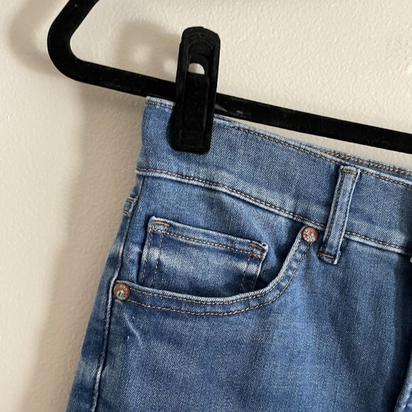 Express Women 2S Ripped Denim Stretch Supersoft High Rise Skinny Jeans NWT - Picture 7 of 16